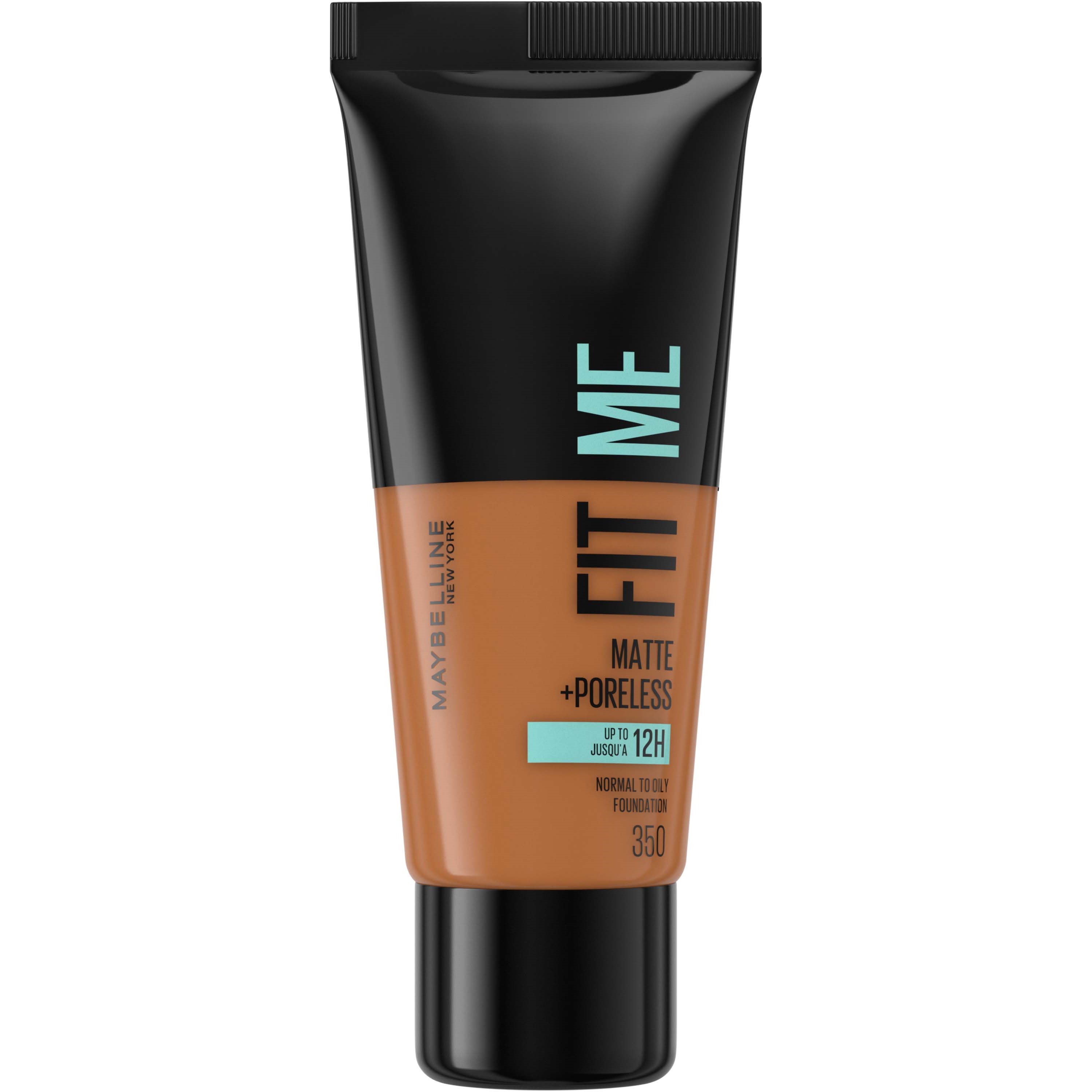Alternativ bild 1 för Maybelline New York Fit Me Matte + Poreless Foundation 350 Caramel