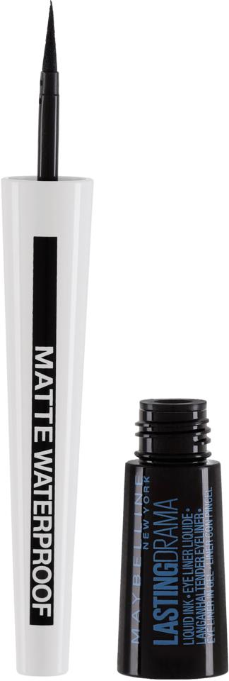 York waterproof Maybelline ink Drama Matte liquid New Black Lasting