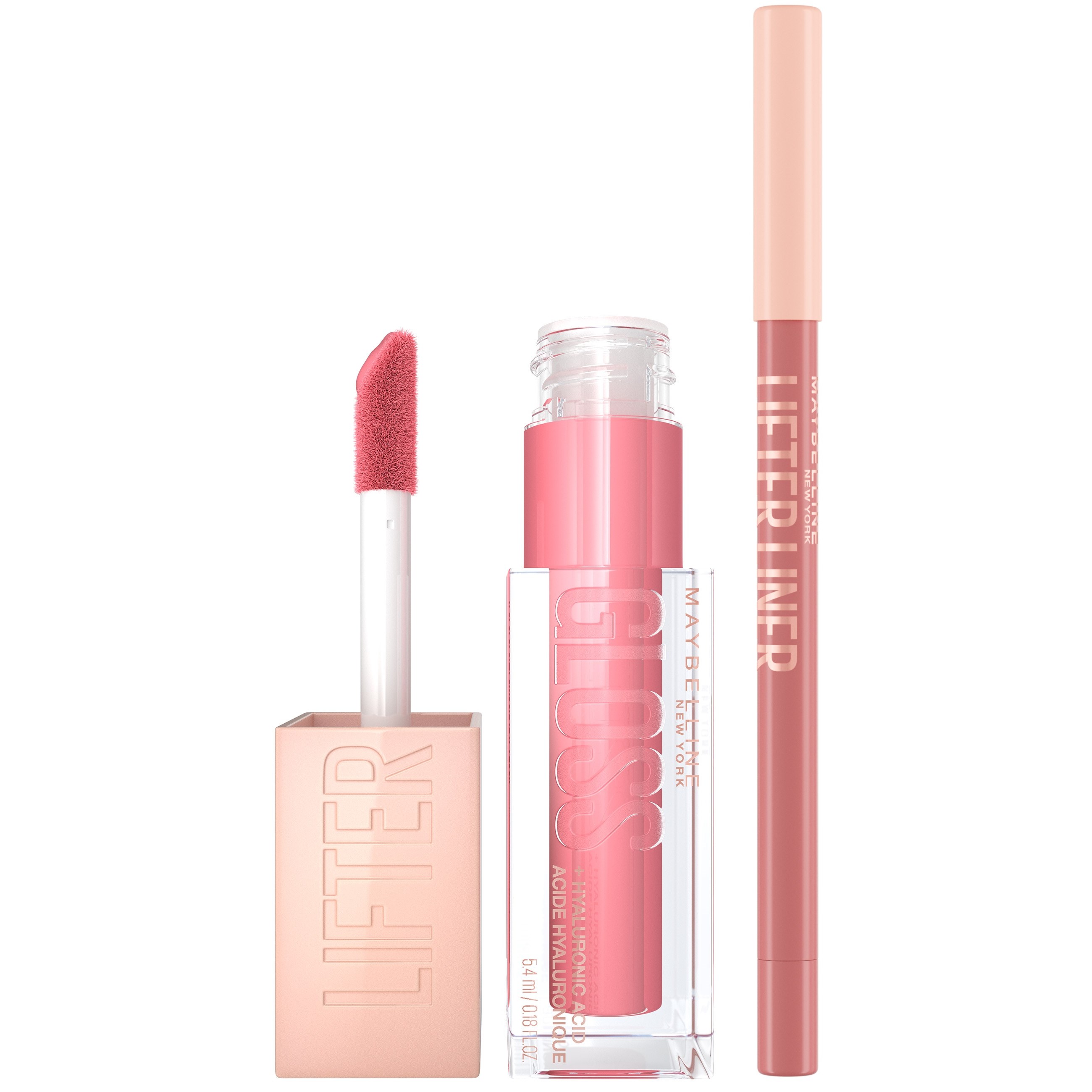 Maybelline New York Lifter Lip Bundle Gloss 21 Gummy Bear & Liner