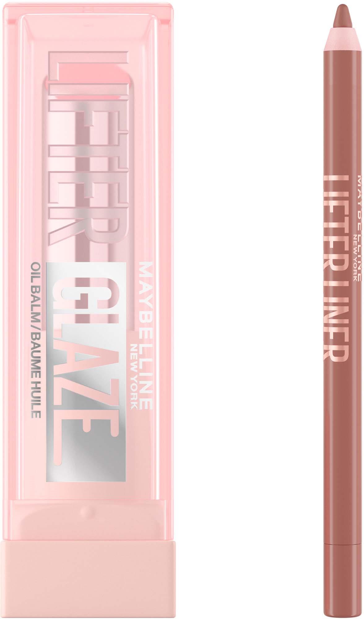 Maybelline New York Lifter Lip Bundle Liner 05 On It + Glaze Lip Balm 02 Pink Drip