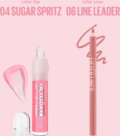 Maybelline New York Lifter Lip Bundle Liner 06 Line Leader + Gel 04 Sugar Spritz