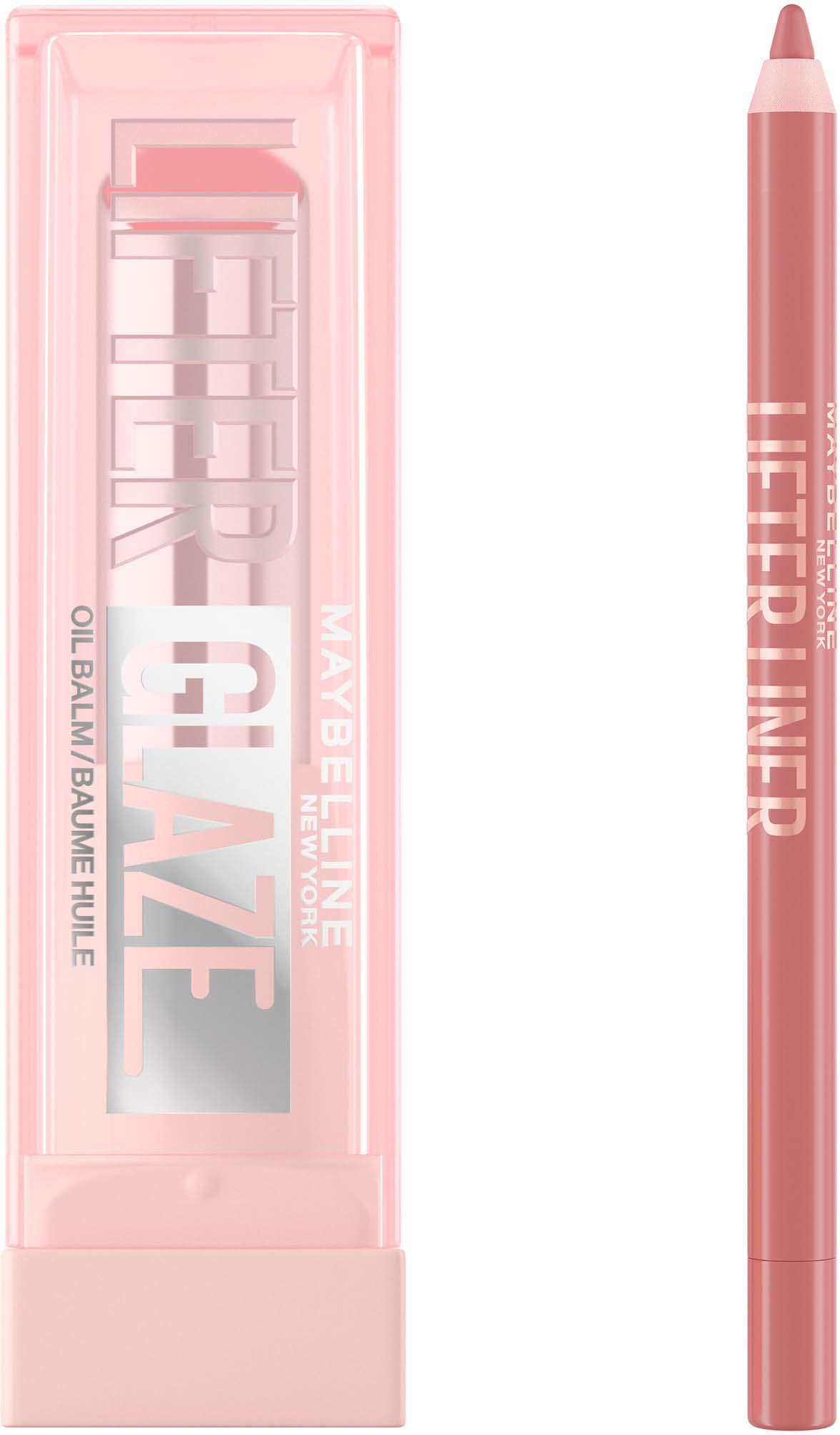 Maybelline New York Lifter Lip Bundle Liner 06 Line Leader + Glaze Lip Balm 05 Peach Quench