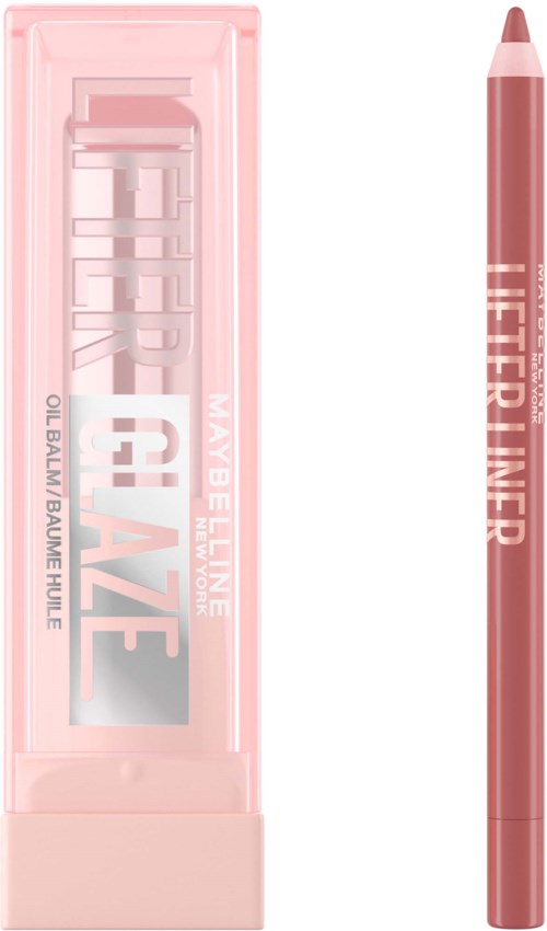 Maybelline New York Lifter Lip Bundle Liner 07 Big Lift + Glaze Lip Balm 07 Berry Haze