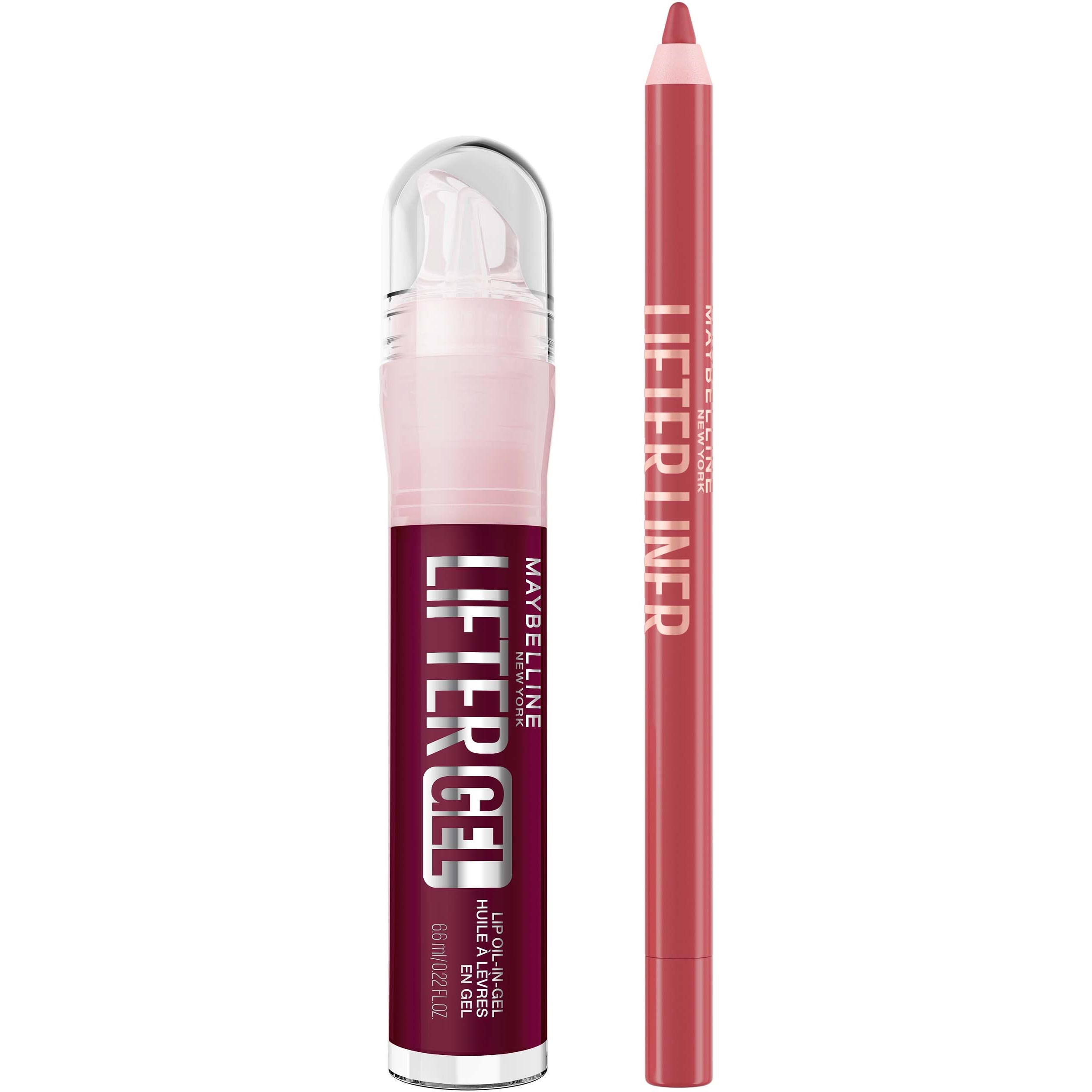Maybelline New York Lifter Lip Bundle Liner 09 Peaking + Gel 08 B