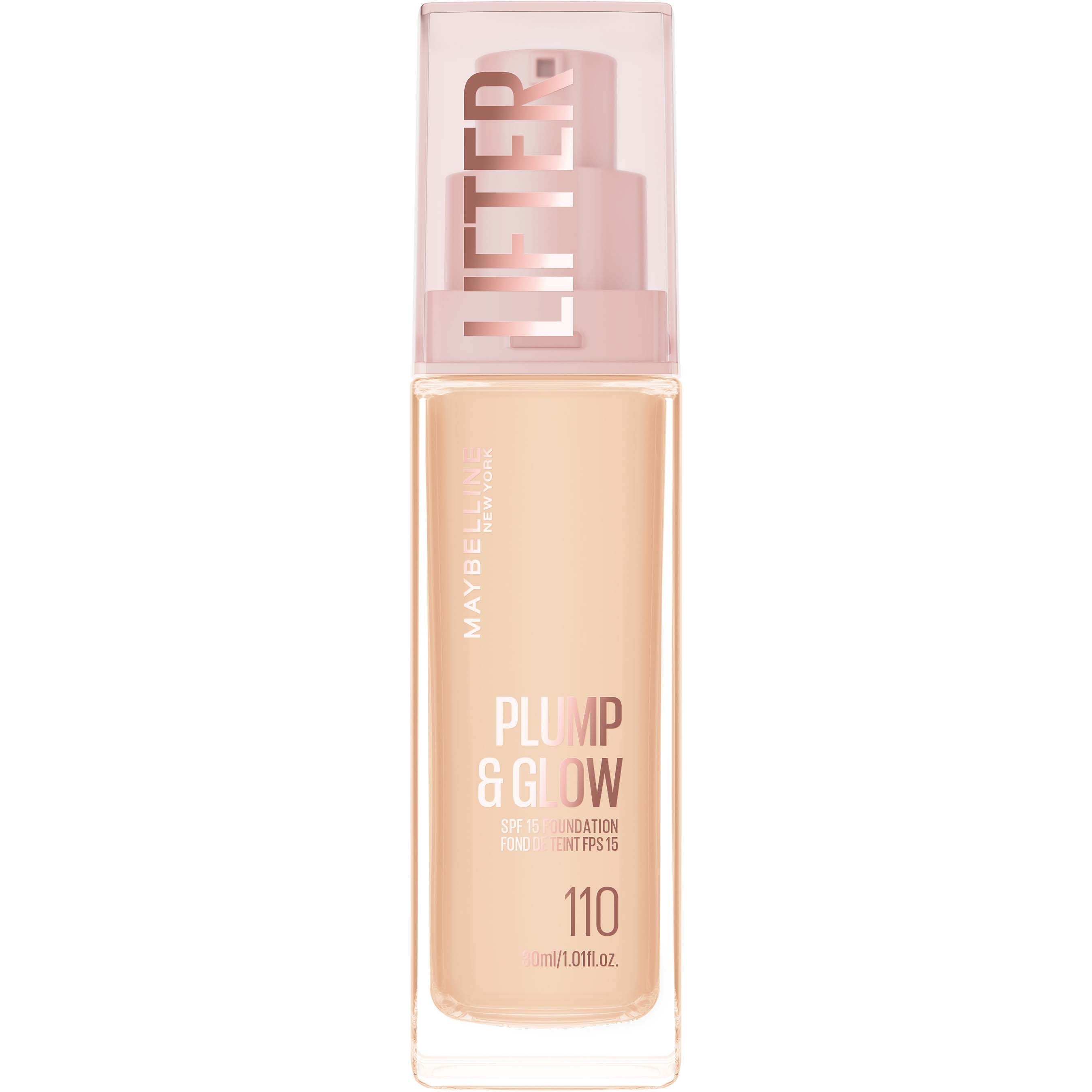 Maybelline New York Lifter Plump & Glow Foundation 110 (obrázok 11)