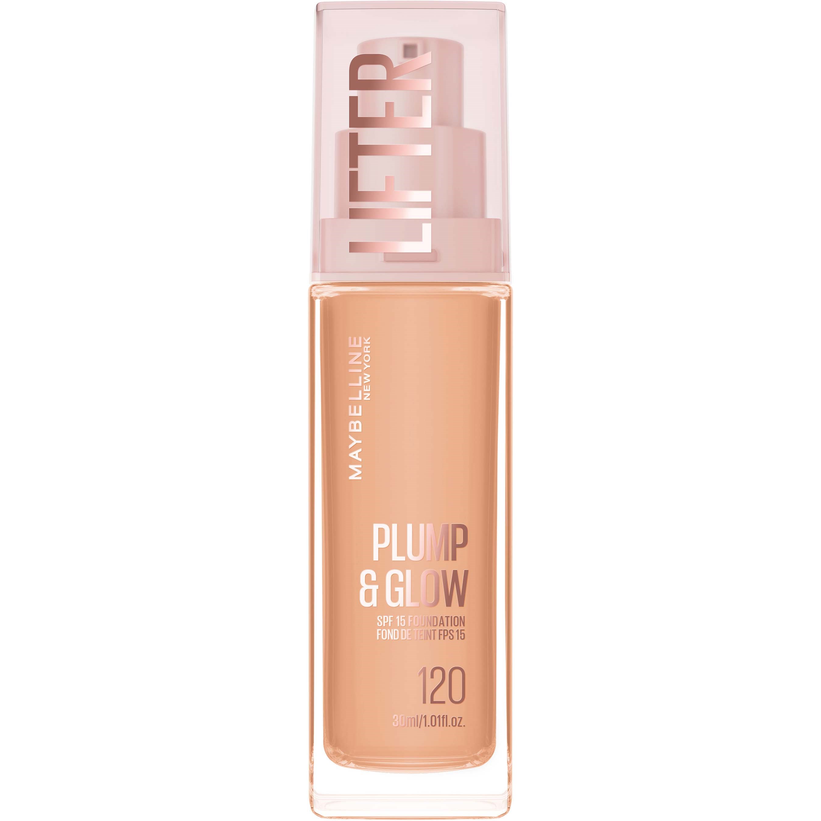 Maybelline New York Lifter Plump & Glow Foundation 120 (obrázok 11)