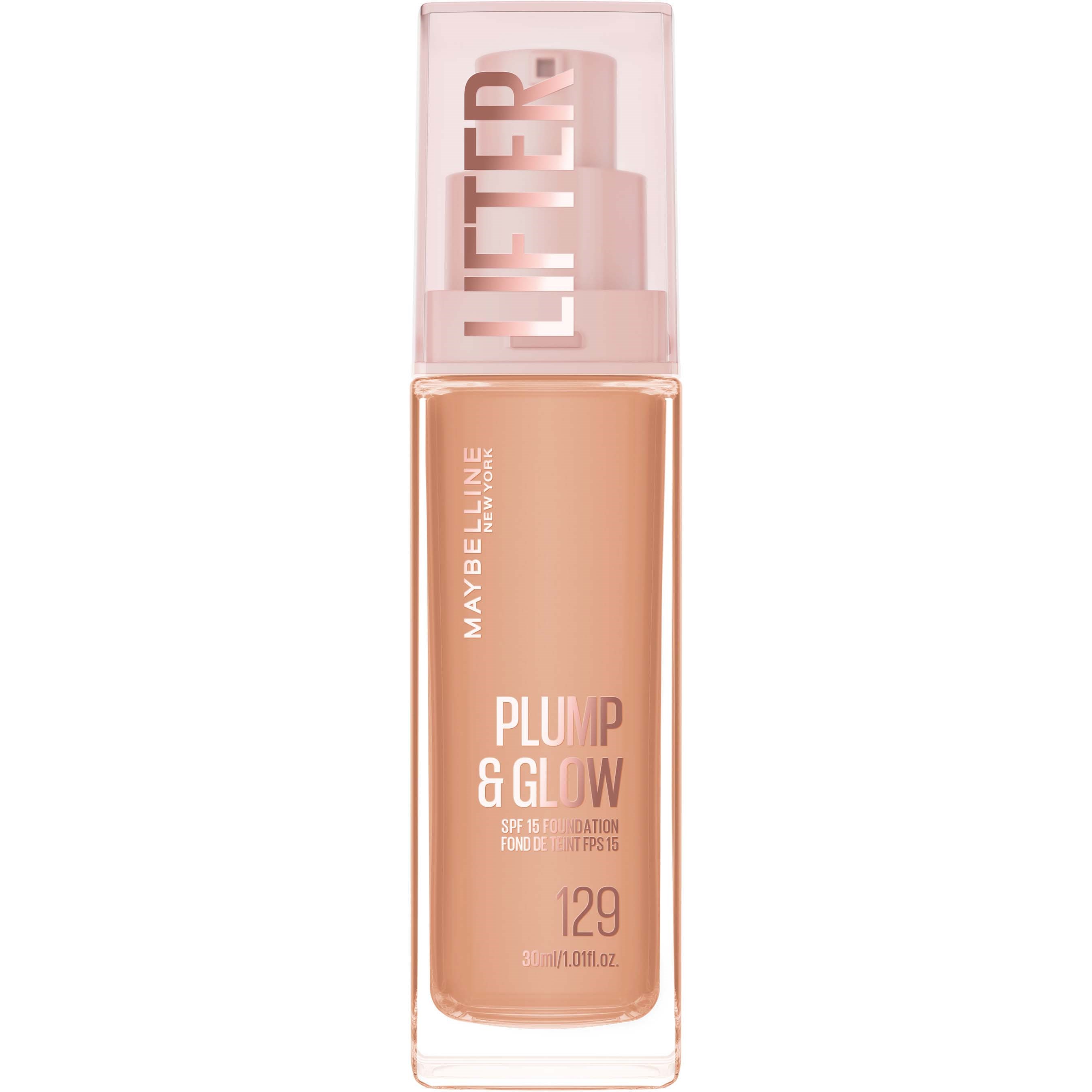 Maybelline New York Lifter Plump & Glow Foundation 129 (obrázok 11)