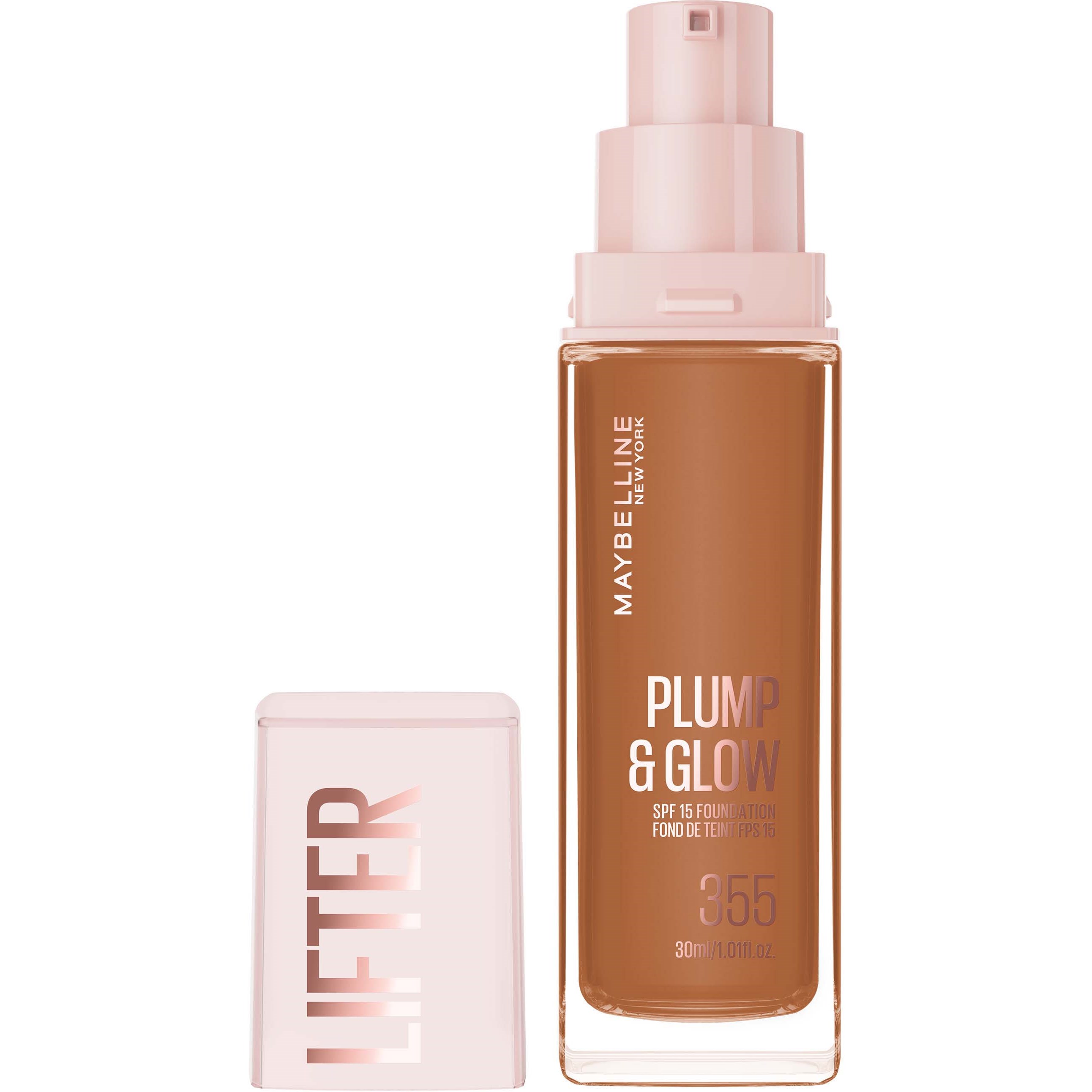 Maybelline New York Lifter Plump & Glow Foundation 355 billede
