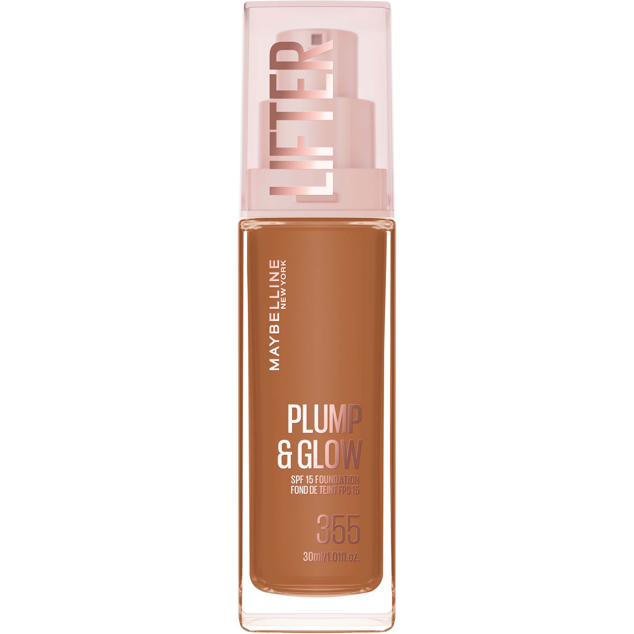 Maybelline New York Lifter Plump & Glow Foundation 355 (obrázok 11)