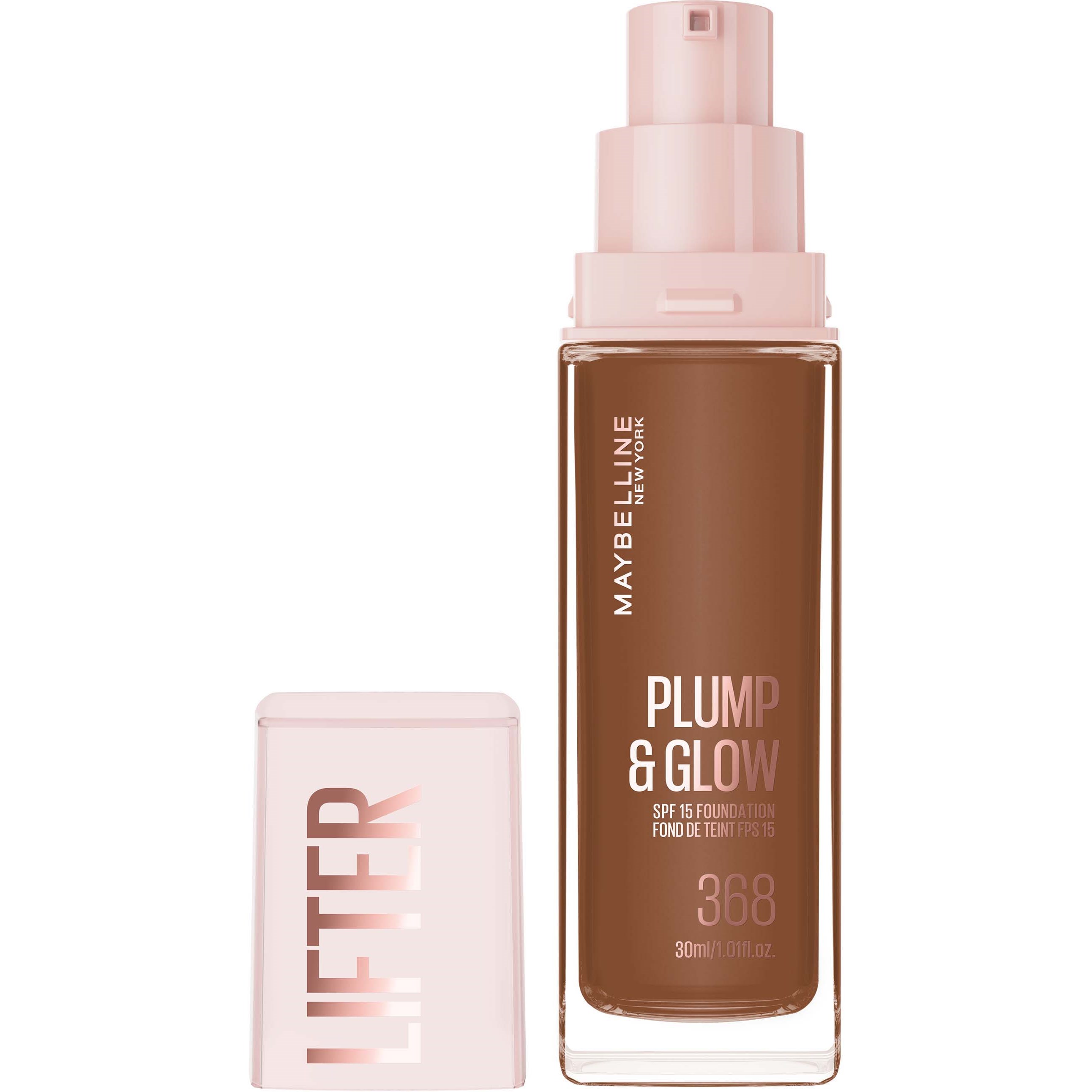 Maybelline New York Lifter Plump & Glow Foundation 368 billede