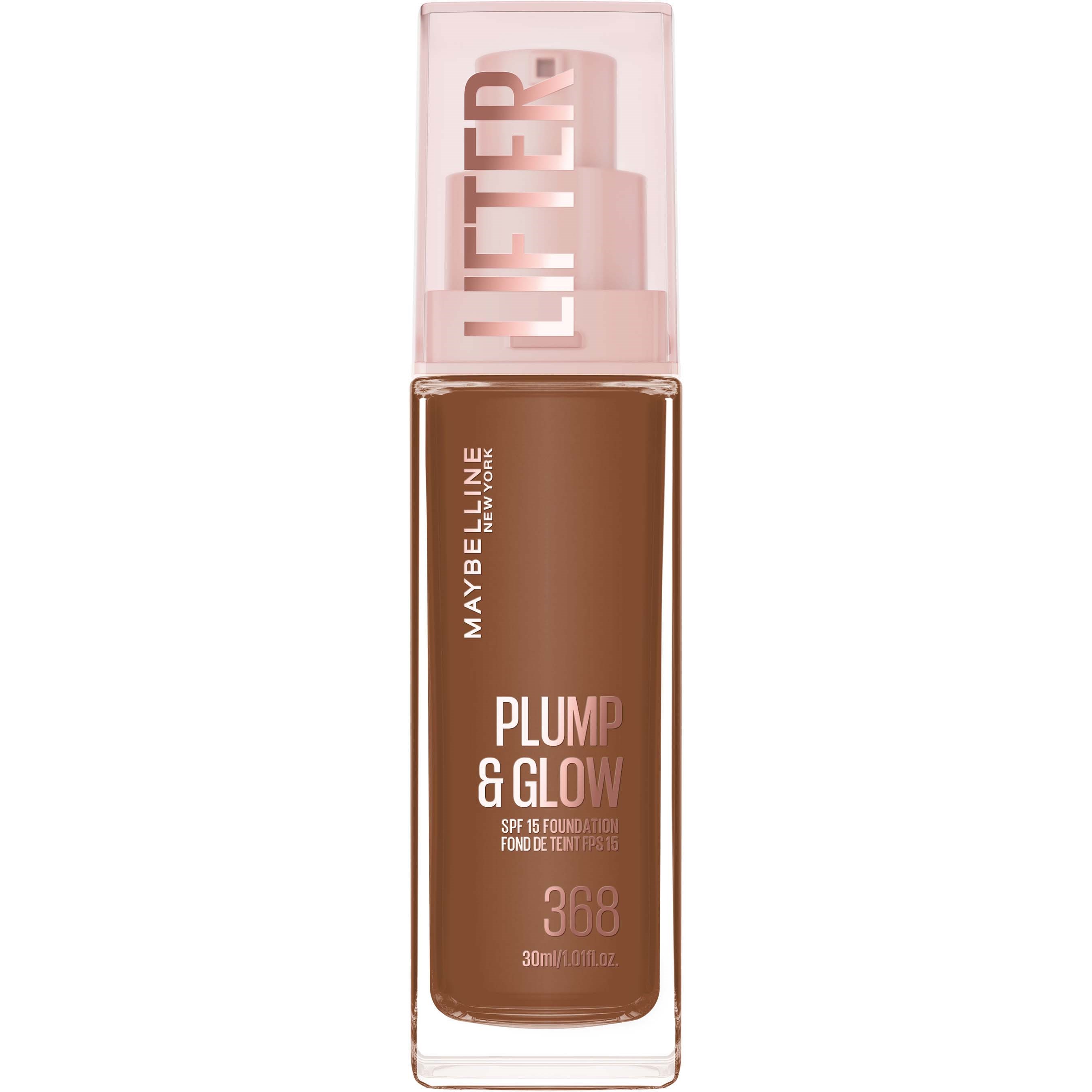 Maybelline New York Lifter Plump & Glow Foundation 368 (obrázok 11)