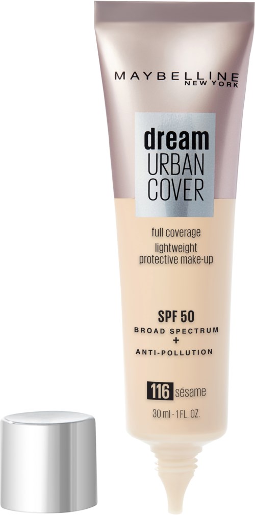 Maybelline Dream Urban Cover -meikkivoide sävy sesambeige, SPF 50 ja 30 ml.