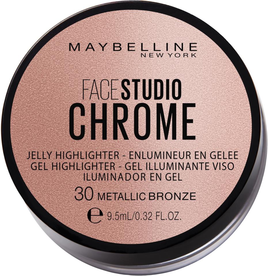 Maybelline New York Face Studio Chrome Jelly Highlighter Metallic bronze 30