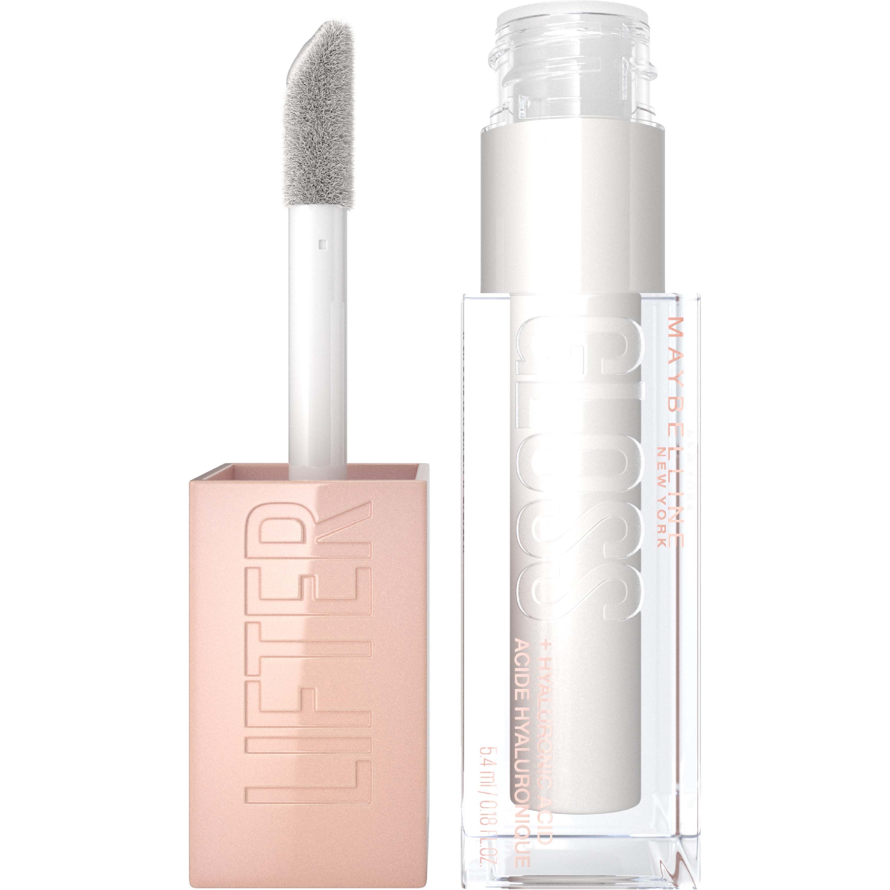 Maybelline New York Lifter Gloss, Hydrating Lip Gloss with Hyaluronic Acid 001 Pearl