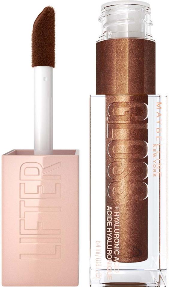 Maybelline New York Lifter Gloss, Hydrating Lip Gloss with Hyaluronic Acid 010 Crystal 5,4 ml