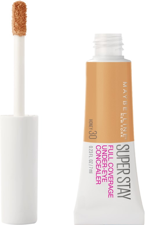 Läppglansrör med applikator, märkt Maybelline Superstay, heltäckande, 30 timmar, i beige färg.