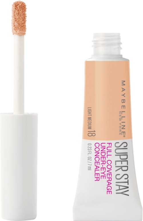 En tub med Maybelline Superstay Full Coverage concealer med applikator.