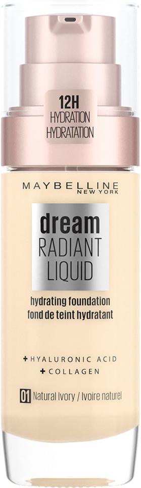 Maybelline Radiant Liquid Foundation 001 Natural Ivory