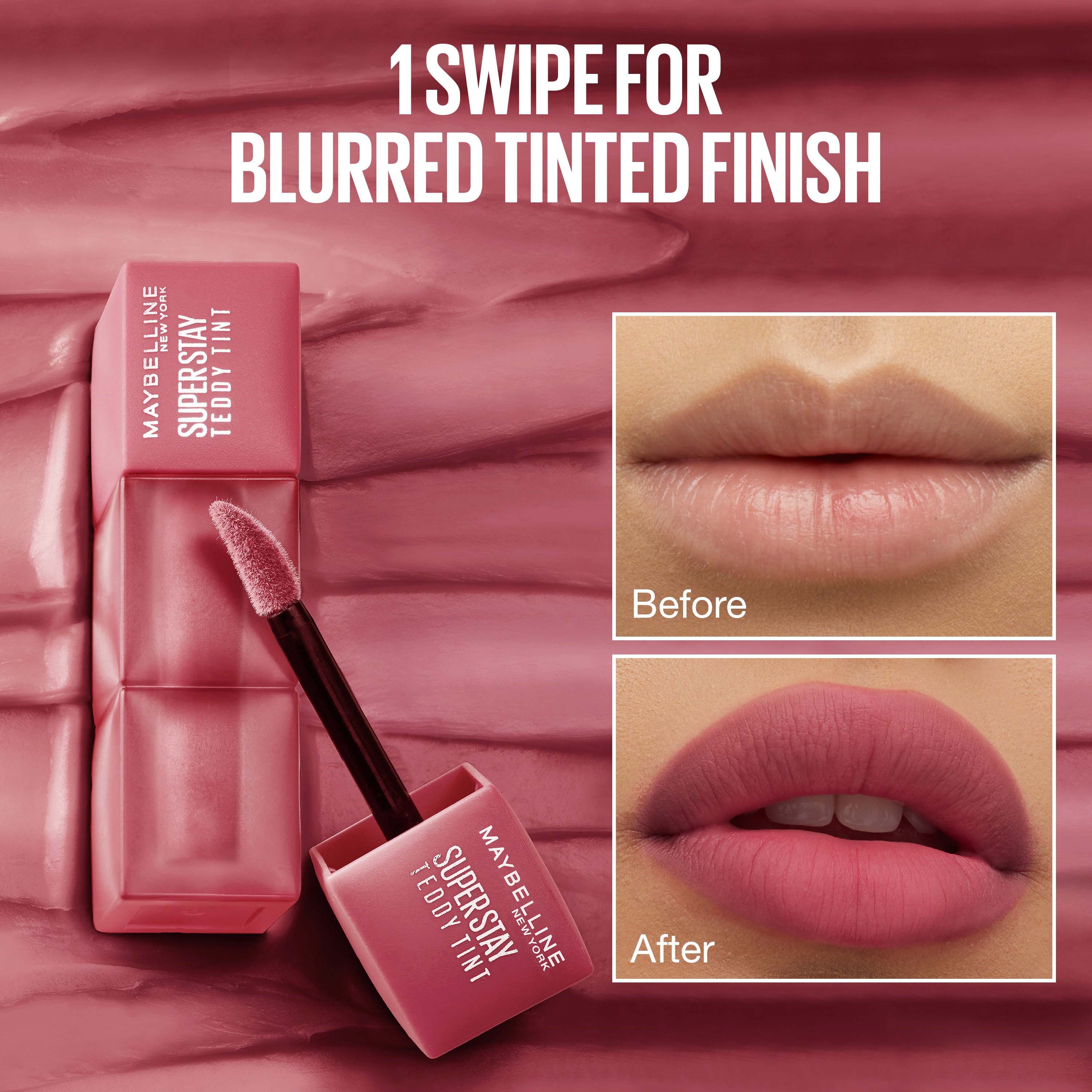Maybelline New York Super Stay Teddy Tint Liquid Lipstick 110 Faux Fre (obrázok 8)