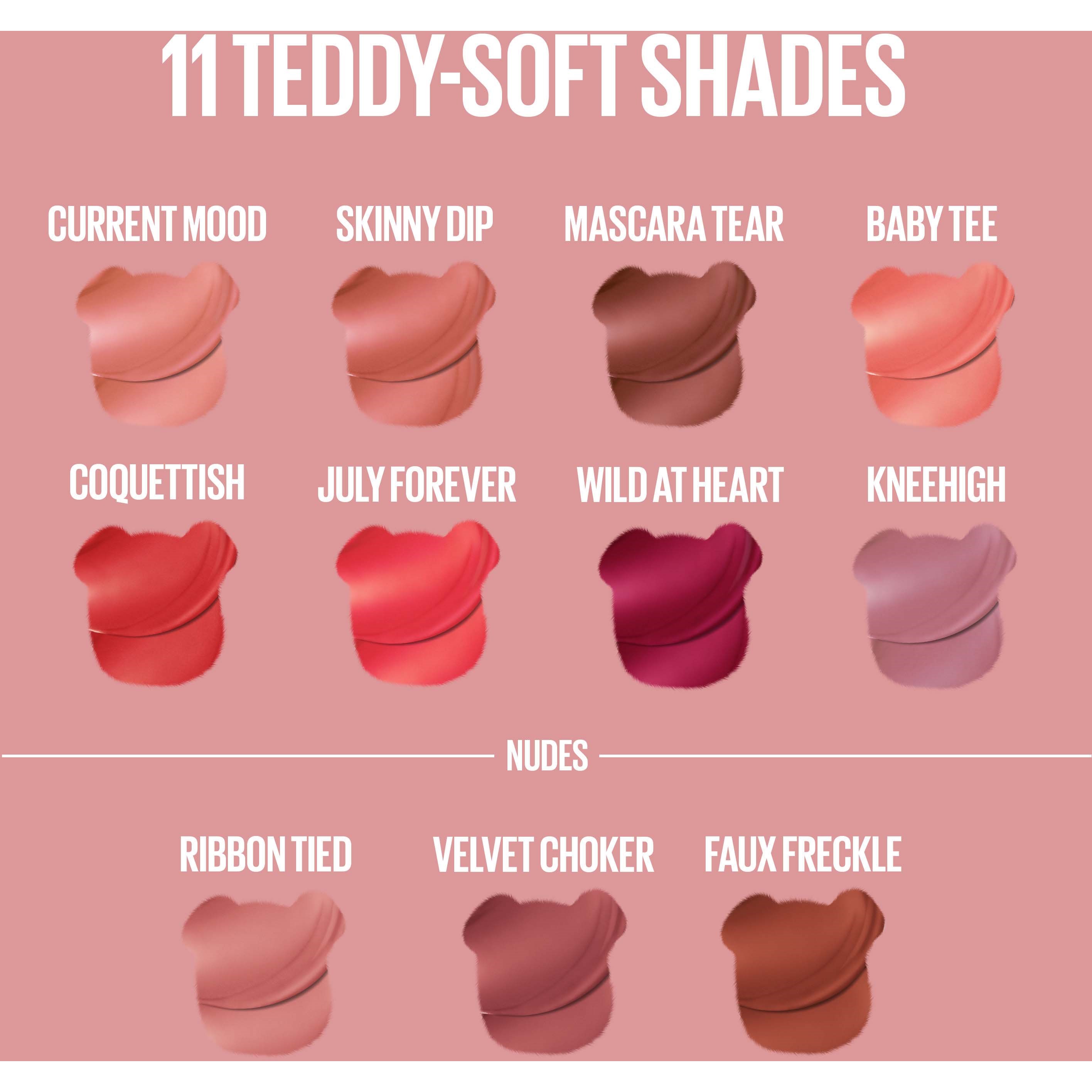 Maybelline New York Super Stay Teddy Tint Liquid Lipstick 90 Ribbon Ti (obrázok 4)