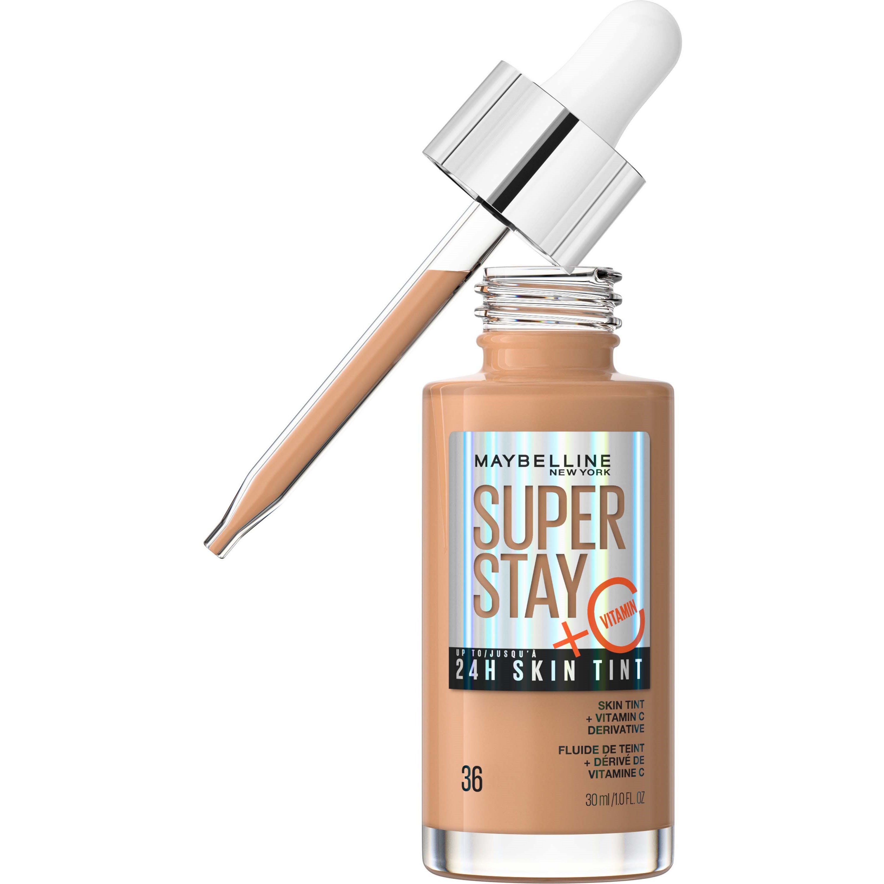 Läs mer om Maybelline New York Superstay 24H Skin Tint Foundation 36