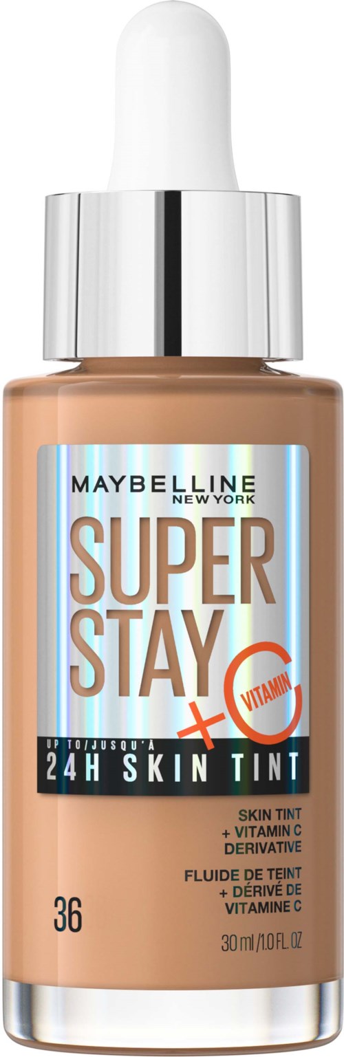 Тональный крем Maybelline New York Super Stay 24H Skin Tint, естественный финиш, оттенок 36 Warm Sun, 30 мл — фото 4