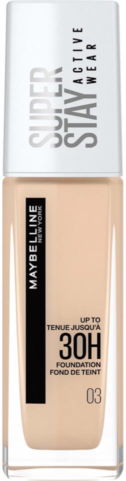 Maybelline Superstay Active Wear foundation True ivory 3