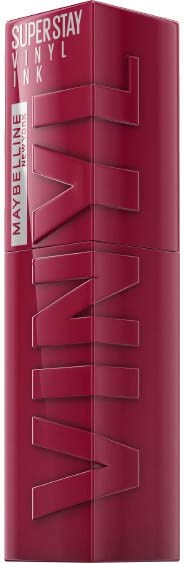 Wysoka, różowa skrzynka z dużymi, pogrubionymi literami 'VIVA GLAM' i mniejszym tekstem 'Maybelline' z boku.