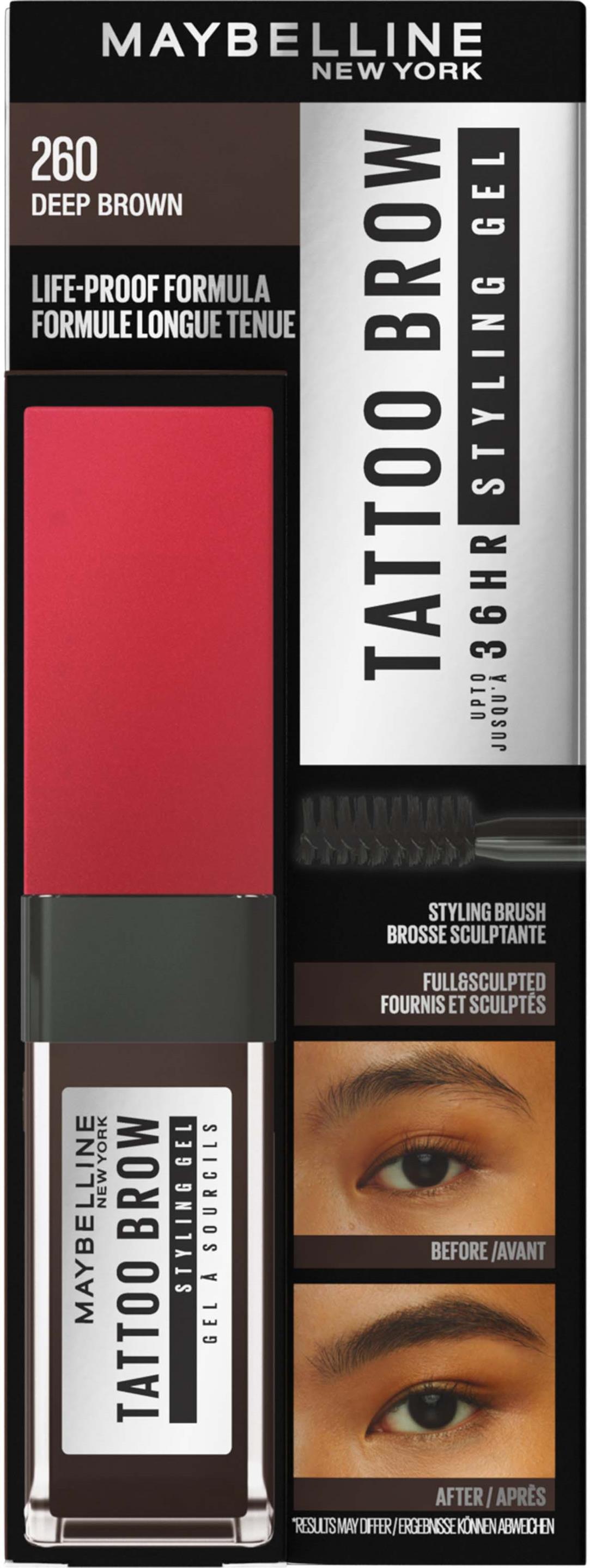 Maybelline New York Tattoo Brow 36H Styling Gel 260 Deep Brown Lyko maybelline-new-york-tattoo-brow-36h-styling-gel-260-deep-brown-lyko