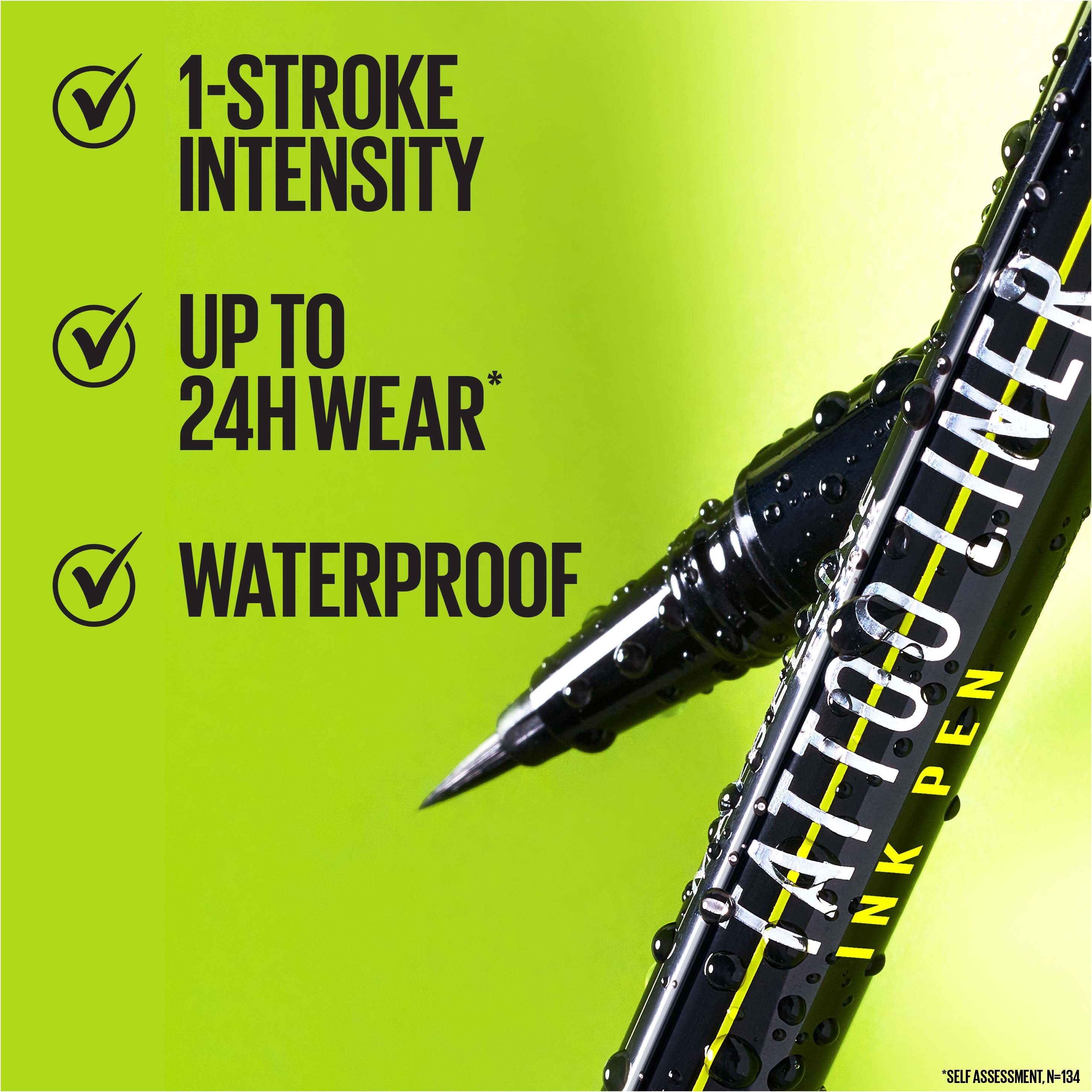 Maybelline New York Tattoo Liner Ink Pen 00 Jet Black (obrázok 5)