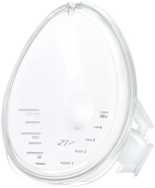 A clear plastic mask with measurement markings for medical use, shaped to fit over the face.