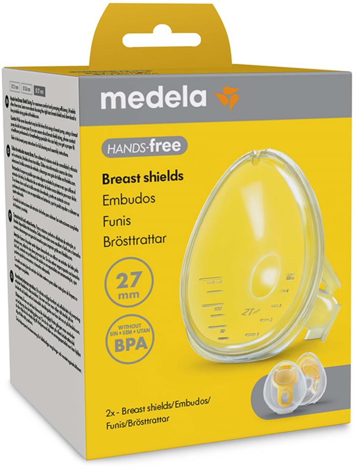 Medela Hands-free Breast Shields 27mm. 2 pcs