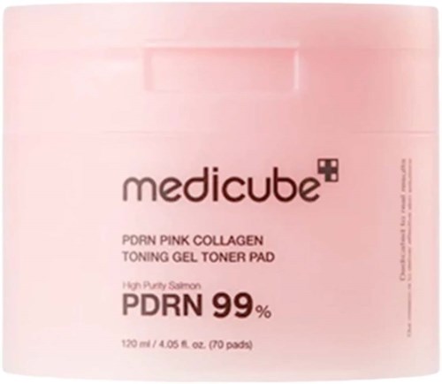 Medicube PDRN Pink Collagen Toning Gel Toner Pads 120 ml