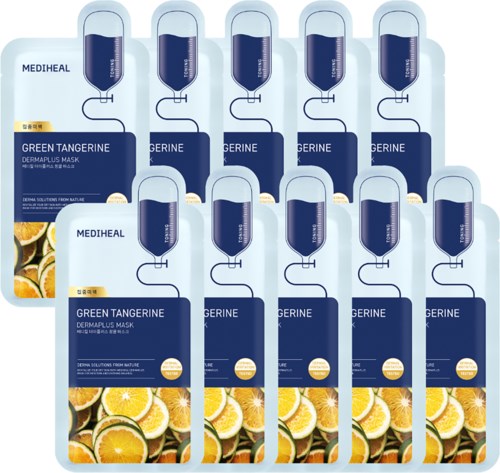 Mediheal Dermaplus Green Tangerine Mask 10 st