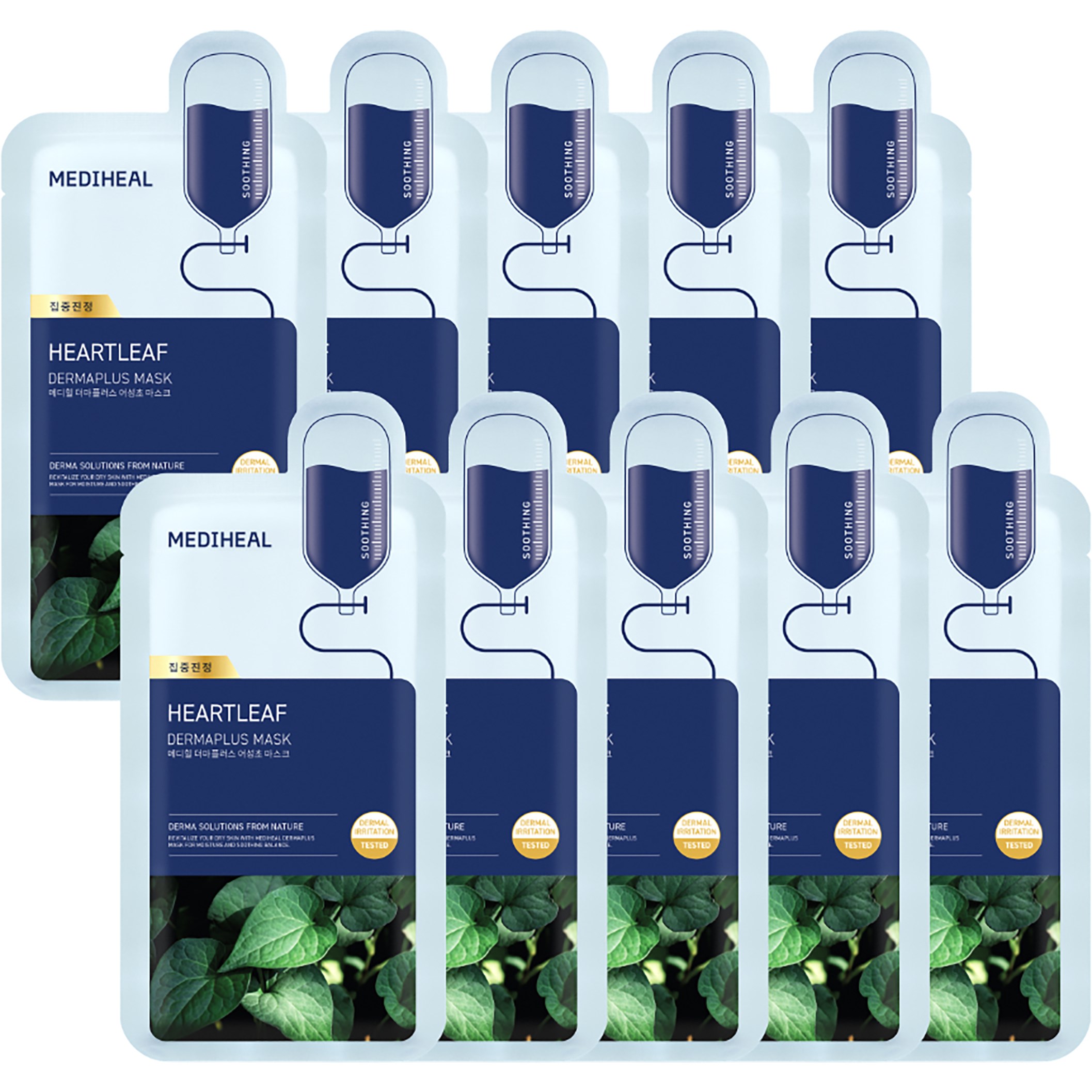 Mediheal Dermaplus Heartleaf Mask 10 kpl