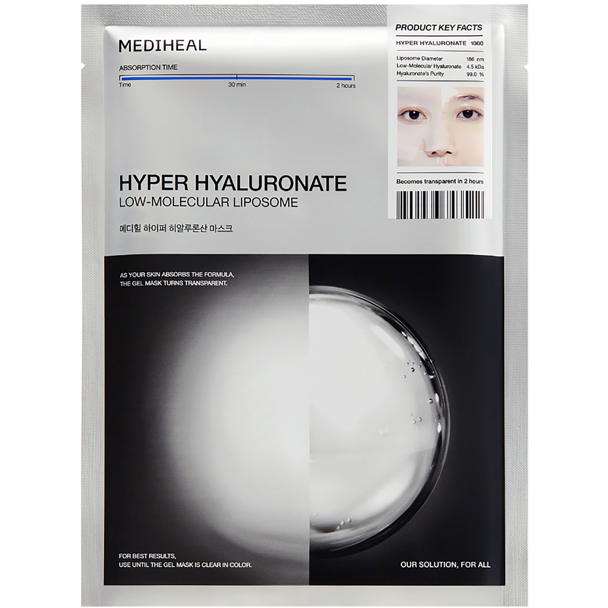 Mediheal Hyper Hyaluronate Mask 1 kpl