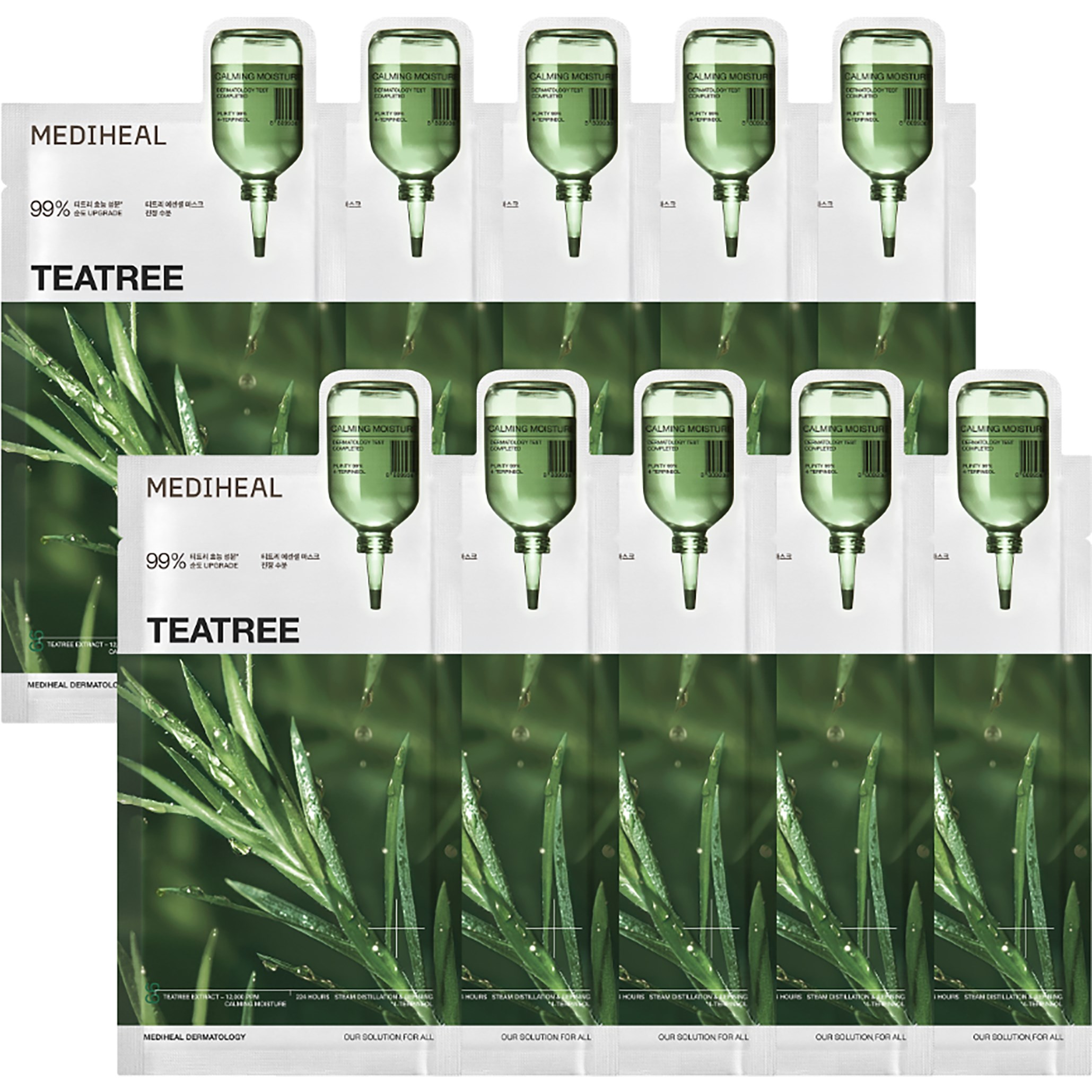Mediheal Teatree Essential Mask Calming Moisture 10 stk billede