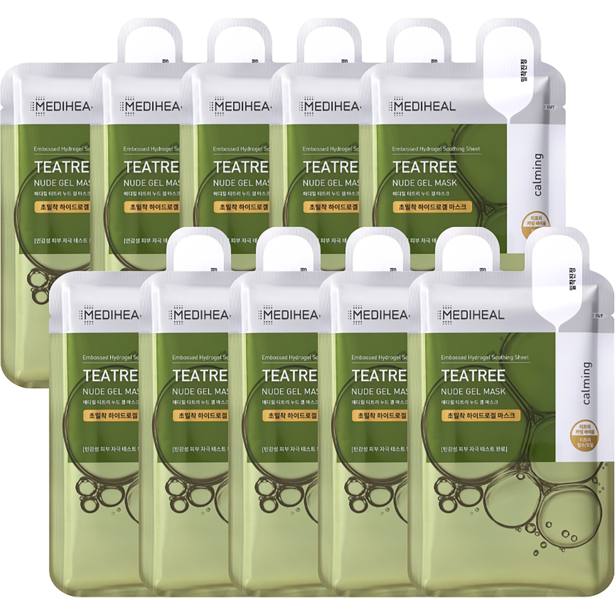 Mediheal Teatree Nude Gel Mask 10 kpl