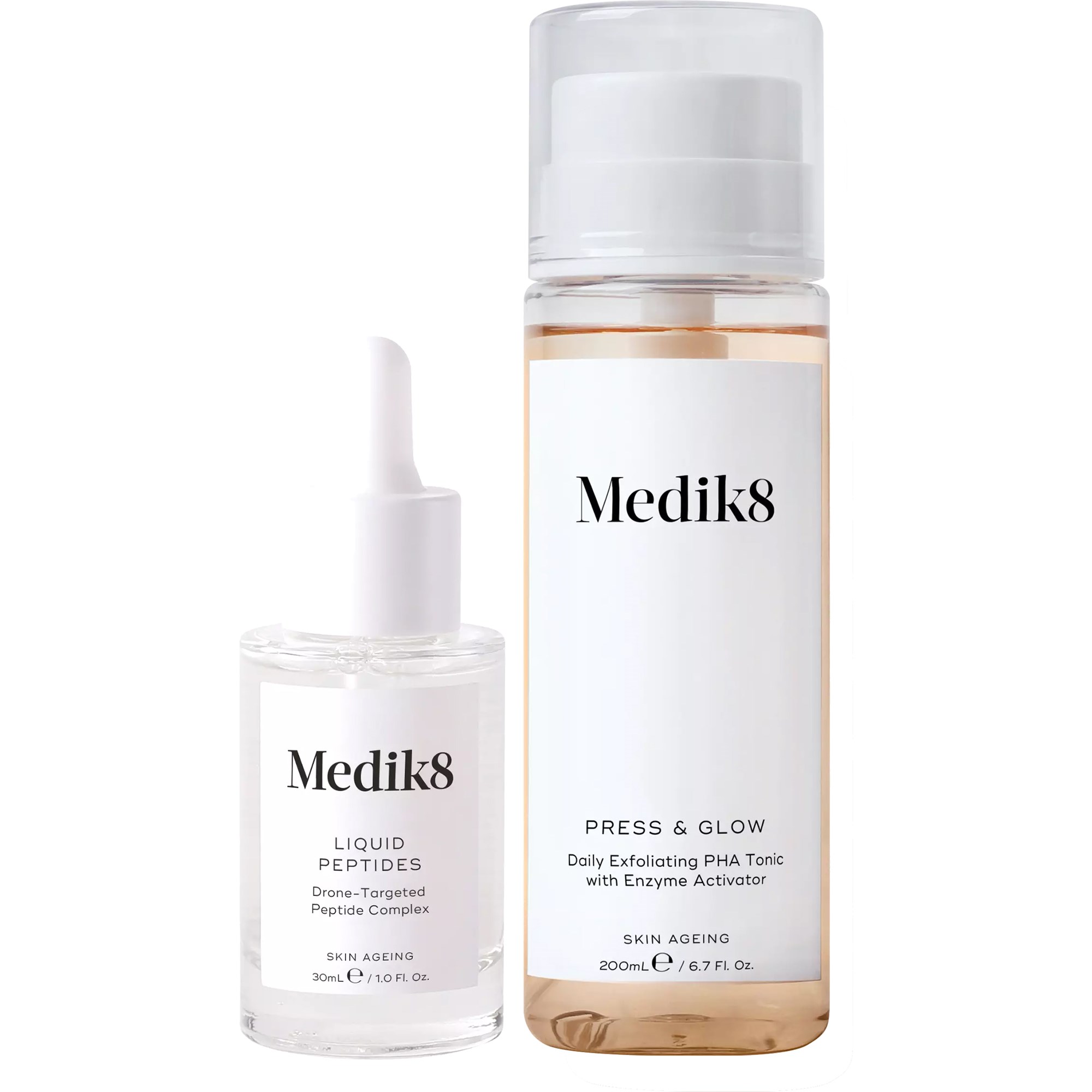 Medik8 Luminous Bundle Peptides 30 ml & Press & Glow 200 ml