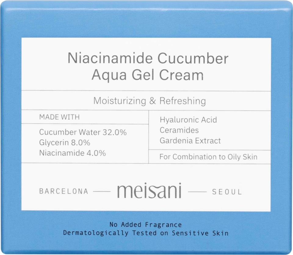 Meisani Niacinamide Cucumber Aqua Gel Cream 50 ml