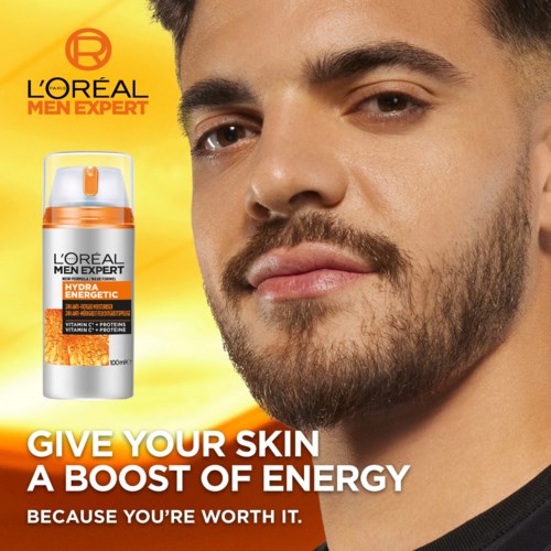 Loreal Paris Men Expert Hydra Energetic 24H Anti-Tiredness Moisturiser for Normal Skin 100 ml