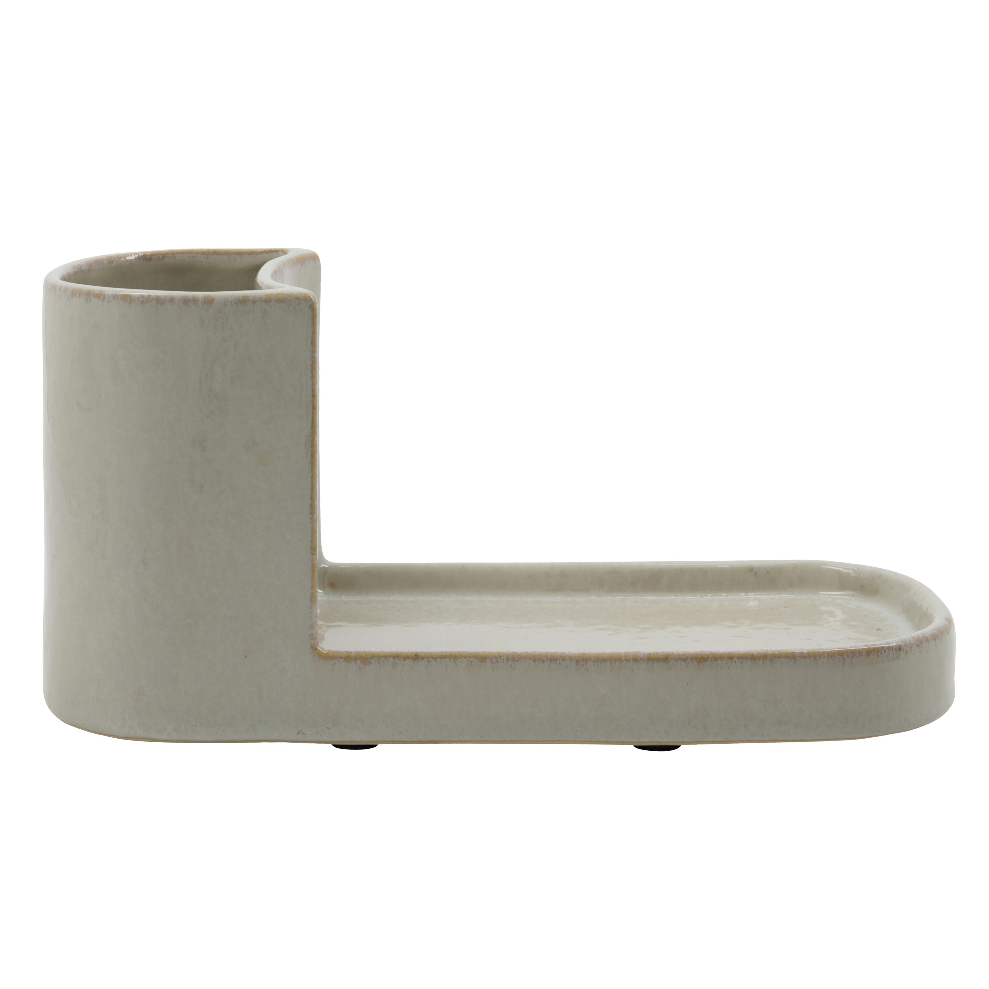 Bilde av Meraki Brush- & Soap Holder Datura Shellish Grey