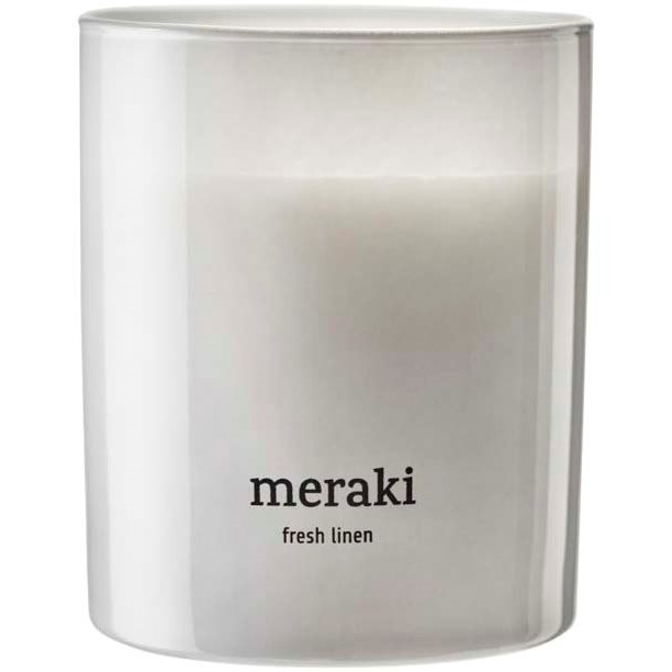 Meraki Fresh Linen Scented Candle Medium