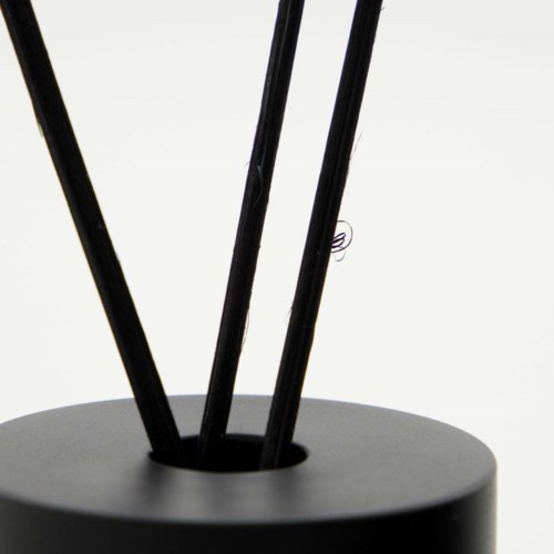 Three black sticks in a round holder, partially visible, on a white background.