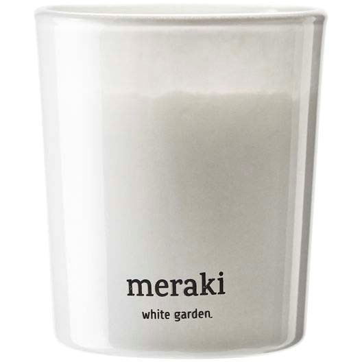 Produktfoto för Meraki White Garden Scented Candle Small