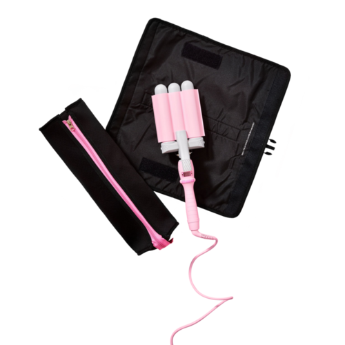 Mermade Hair Heat Mat + Clutch in Black
