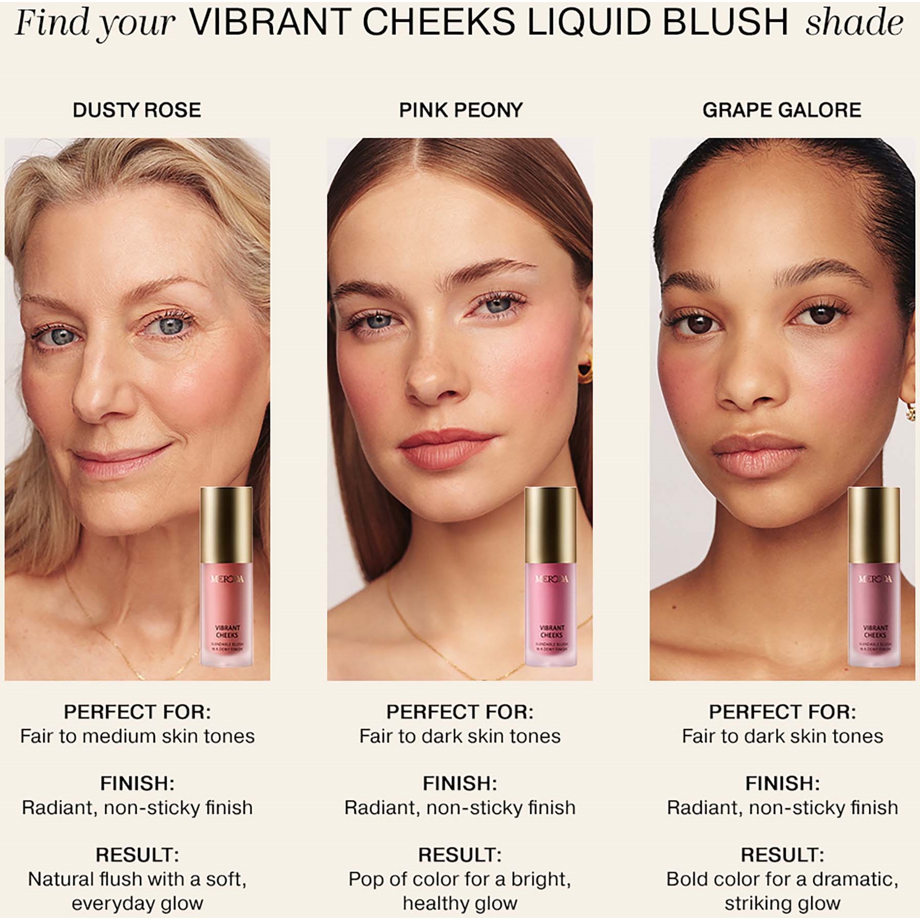 Meroda Cosmetics Mini Cheeks Blush Dusty Rose (obrázok 5)