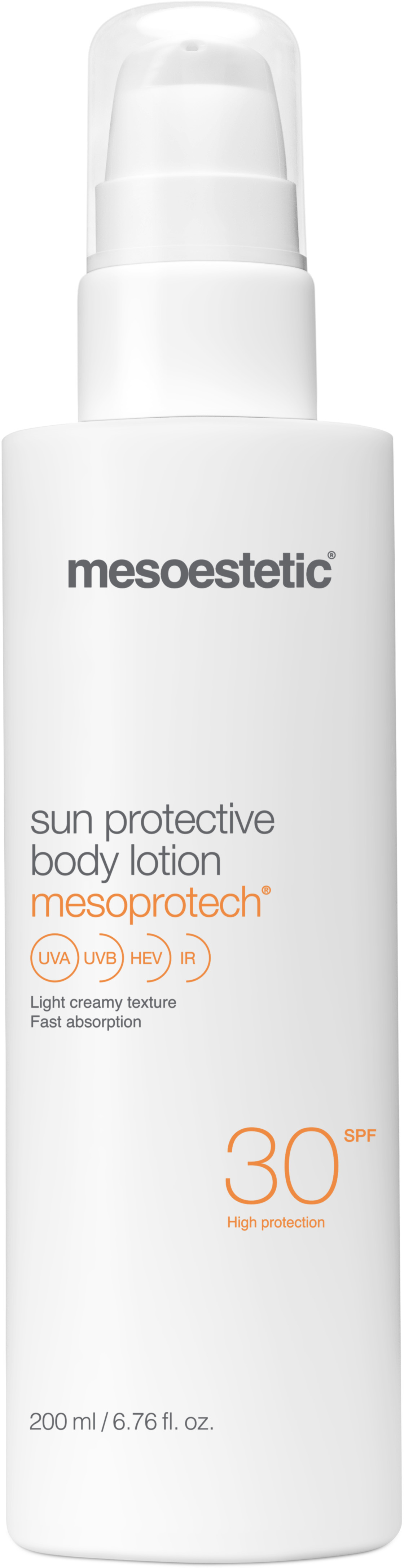 mesoestetic sun protective body lotion