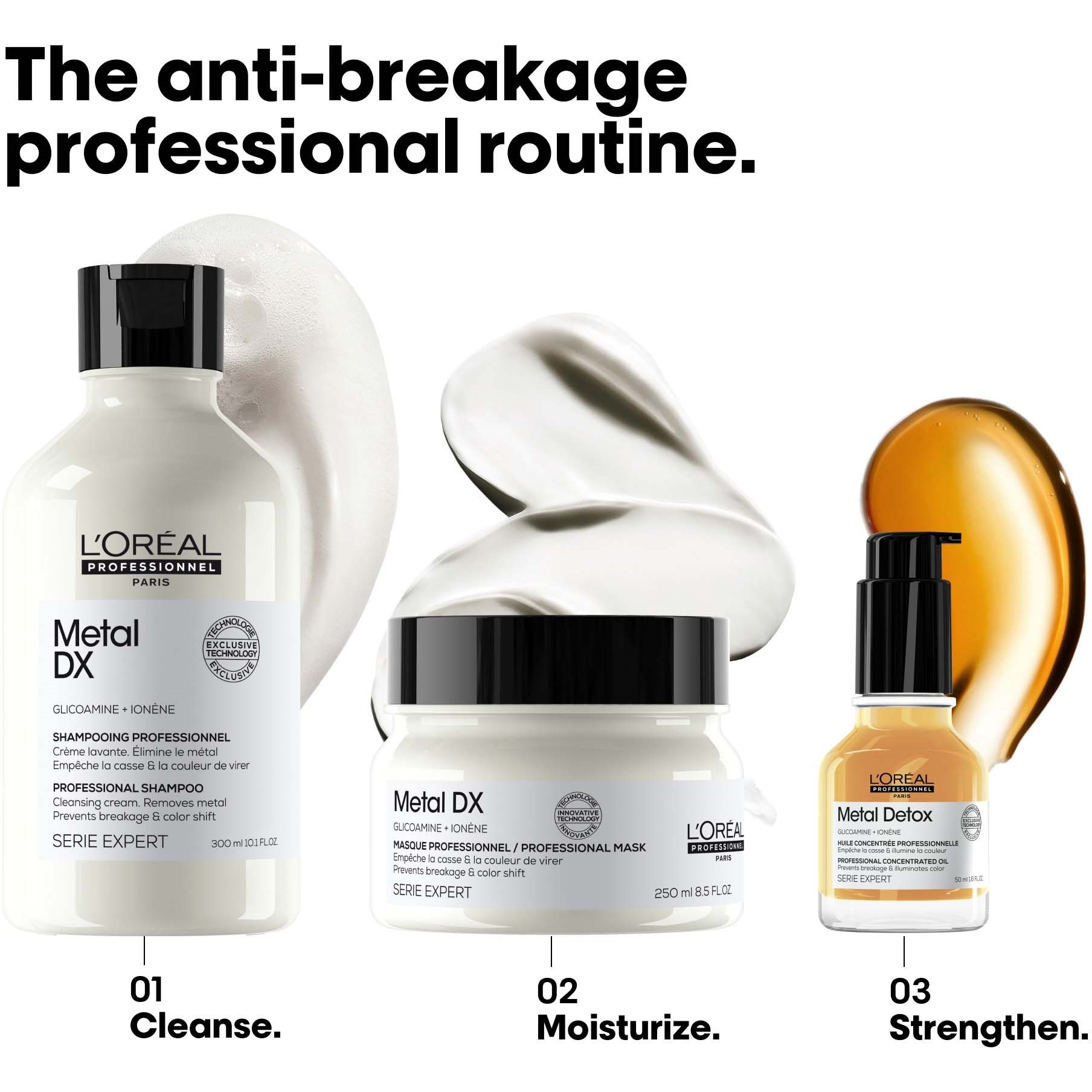 L'Oréal Professionnel Metal DX Serie Expert Shampoo 300 ml (obrázok 4)