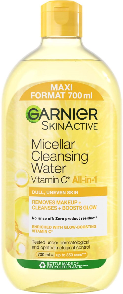 Garnier SkinActive Micellar Cleansing Water Vitamin C All-In-1 for Dull Uneven Skin 700 ml